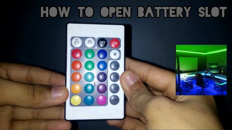 How to open led light remote?