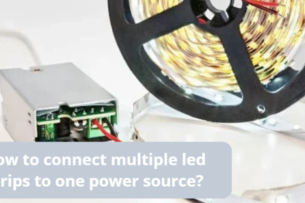 How to connect multiple led strips to one power source?