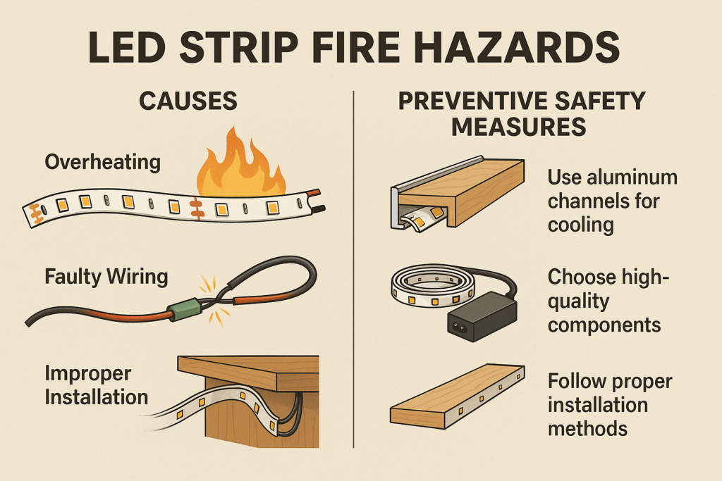 Are led strip lights a fire hazard? Are led strip lights a fire hazard?